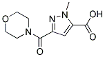 2-METHYL-5-(MORPHOLINE-4-CARBONYL)-2 H-PYRAZOLE-3-CARBOXYLIC ACID Struktur