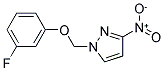 1-(3-FLUORO-PHENOXYMETHYL)-3-NITRO-1H-PYRAZOLE Struktur