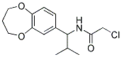 2-CHLORO-N-[1-(3,4-DIHYDRO-2H-1,5-BENZODIOXEPIN-7-YL)-2-METHYLPROPYL]ACETAMIDE Struktur