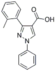 3-(2-METHYLPHENYL)-1-PHENYL-1H-PYRAZOLE-4-CARBOXYLIC ACID Struktur