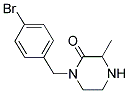 1-(4-BROMOBENZYL)-3-METHYLPIPERAZIN-2-ONE Struktur