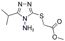 METHYL [(4-AMINO-5-ISOPROPYL-4H-1,2,4-TRIAZOL-3-YL)SULFANYL]ACETATE Struktur