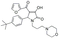 5-(4-TERT-BUTYLPHENYL)-4-(FURAN-2-CARBONYL)-3-HYDROXY-1-(3-MORPHOLINOPROPYL)-1H-PYRROL-2(5H)-ONE Struktur