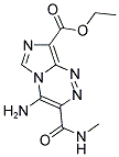 ETHYL 4-AMINO-3-[(METHYLAMINO)CARBONYL]IMIDAZO[5,1-C][1,2,4]TRIAZINE-8-CARBOXYLATE Struktur