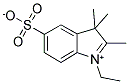 1-ETHYL-2,3,3-TRIMETHYLINDOLENIUM-5-SULFATE Struktur