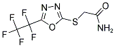 2-([5-(1,1,2,2,2-PENTAFLUOROETHYL)-1,3,4-OXADIAZOL-2-YL]SULFANYL)ACETAMIDE Struktur