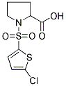 1-[(5-CHLOROTHIEN-2-YL)SULFONYL]PYRROLIDINE-2-CARBOXYLIC ACID Struktur