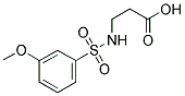 BETA-ALANINE, N-[(3-METHOXYPHENYL)SULFONYL]- Struktur