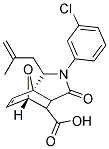 2-(3-CHLOROPHENYL)-3-(2-METHYLPROP-2-EN-1-YL)-1-OXO-1,2,3,6,7,7A-HEXAHYDRO-3A,6-EPOXYISOINDOLE-7-CARBOXYLIC ACID Struktur