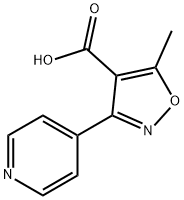 5-METHYL-3-PYRIDIN-4-YL-ISOXAZOLE-4-CARBOXYLIC ACID Struktur