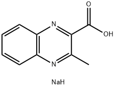 3-METHYLQUINOXALINE-2-CARBOXYLIC ACID SODIUM SALT Struktur