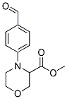 4-(4-FORMYL-PHENYL)-MORPHOLINE-3-CARBOXYLIC ACID METHYL ESTER Struktur