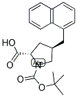 BOC-(R)-GAMMA-(1-NAPHTHALENYLMETHYL)-L-PROLINE Struktur