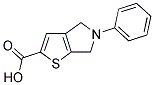 5-PHENYL-5,6-DIHYDRO-4H-THIENO[2,3-C]PYRROLE-2-CARBOXYLIC ACID Struktur