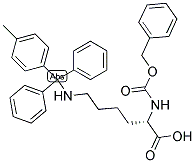 Z-LYS(MTT)-OH Struktur