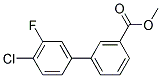 METHYL 4'-CHLORO-3'-FLUORO[1,1'-BIPHENYL]-3-CARBOXYLATE Struktur