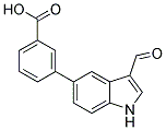 3-(3-FORMYL-1H-INDOL-5-YL)BENZOIC ACID Struktur