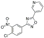 3-[3-(4-CHLORO-3-NITRO-PHENYL)-[1,2,4]OXADIAZOL-5-YL]-PYRIDINE Struktur