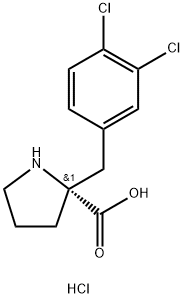 (R)-ALPHA-(3,4-DICHLOROBENZYL)-PROLINE-HCL Struktur