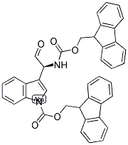 1-FMOC-3-(1(S)-FMOC-AMINO-2-OXOETHYL)INDOLE Struktur