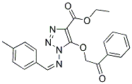 ETHYL 1-{[(1Z)-(4-METHYLPHENYL)METHYLENE]AMINO}-5-(2-OXO-2-PHENYLETHOXY)-1H-1,2,3-TRIAZOLE-4-CARBOXYLATE Struktur