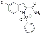 5-CHLORO-1-(PHENYLSULFONYL)-1H-INDOLE-2-CARBOXAMIDE Struktur