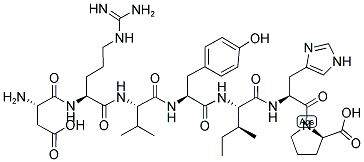 ASP-ARG-VAL-TYR-ILE-HIS-DPRO Struktur