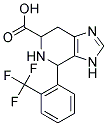 4-(2-TRIFLUOROMETHYL-PHENYL)-4,5,6,7-TETRAHYDRO-3H-IMIDAZO[4,5-C]PYRIDINE-6-CARBOXYLIC ACID Struktur