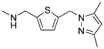 (5-[(3,5-DIMETHYL-1H-PYRAZOL-1-YL)METHYL]-2-THIENYL)-N-METHYL METHANAMINE Struktur