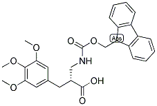 (R)-2-[(9H-FLUOREN-9-YLMETHOXYCARBONYLAMINO)-METHYL]-3-(3,4,5-TRIMETHOXY-PHENYL)-PROPIONIC ACID Struktur