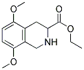 5,8-DIMETHOXY-1,2,3,4-TETRAHYDRO-ISOQUINOLINE-3-CARBOXYLIC ACID ETHYL ESTER Struktur