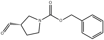 (S)-3-FORMYL-PYRROLIDINE-1-CARBOXYLIC ACID BENZYL ESTER Struktur