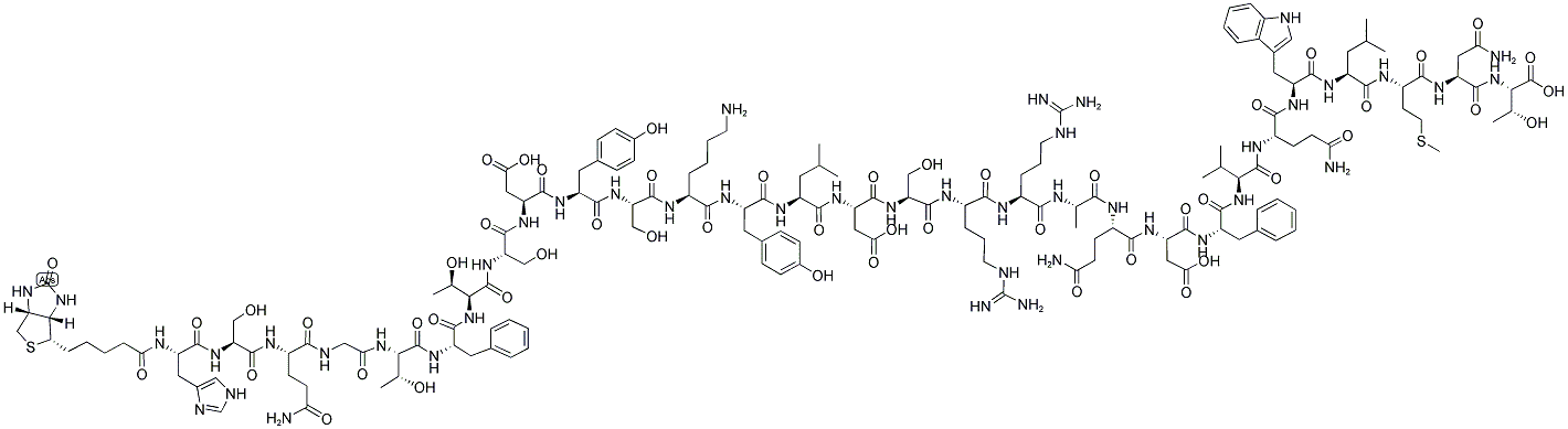 BIOTIN-GLUCAGON (1-29), BOVINE, HUMAN, PORCINE Struktur