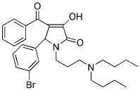 4-BENZOYL-5-(3-BROMOPHENYL)-1-(3-(DIBUTYLAMINO)PROPYL)-3-HYDROXY-1H-PYRROL-2(5H)-ONE Struktur