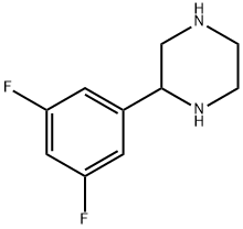 2-(3,5-DIFLUORO-PHENYL)-PIPERAZINE Struktur