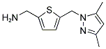 (5-[(3,5-DIMETHYL-1H-PYRAZOL-1-YL)METHYL]-2-THIENYL)METHANAMINE Struktur