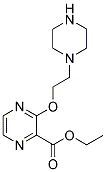 3-(2-PIPERAZIN-1-YL-ETHOXY)-PYRAZINE-2-CARBOXYLIC ACID ETHYL ESTER Struktur