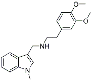 N-[2-(3,4-DIMETHOXYPHENYL)ETHYL]-N-[(1-METHYL-1H-INDOL-3-YL)METHYL]AMINE Struktur