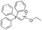 [CARBETHOXYMETHYLENE] TRIPHENYL PHOSPHORANE [1-14C] Struktur