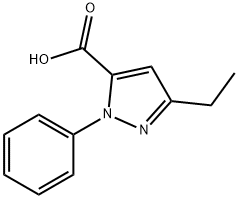 3-ETHYL-1-PHENYL-1H-PYRAZOLE-5-CARBOXYLIC ACID Struktur