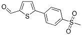 5-[4-(METHYLSULFONYL)PHENYL]-2-THIOPHENECARBALDEHYDE Struktur