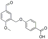 4-[(5-FORMYL-2-METHOXYBENZYL)OXY]BENZOIC ACID Struktur