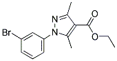 ETHYL 1-(3-BROMOPHENYL)-3,5-DIMETHYL-1H-PYRAZOLE-4-CARBOXYLATE Struktur