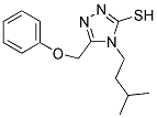 4-(3-METHYLBUTYL)-5-(PHENOXYMETHYL)-4H-1,2,4-TRIAZOLE-3-THIOL Struktur