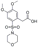 [4,5-DIMETHOXY-2-(MORPHOLINE-4-SULFONYL)-PHENYL]-ACETIC ACID Struktur