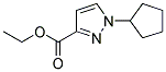 1-CYCLOPENTYL-1 H-PYRAZOLE-3-CARBOXYLIC ACID ETHYL ESTER Struktur