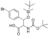 3-(4-BROMO-PHENYL)-2-TERT-BUTOXYCARBONYLAMINO-3-(TERT-BUTYL-DIMETHYL-SILANYLOXY)-PROPIONIC ACID Struktur