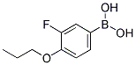 3-FLUORO-4-PROPOXYPHENYLBORONIC ACID Struktur