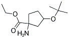 1-AMINO-3-TERT-BUTOXY-CYCLOPENTANECARBOXYLIC ACID ETHYL ESTER Struktur