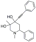 1,3-DIMETHYL-6-PHENYL-4-(PHENYLETHYNYL)PIPERIDINE-3,4-DIOL Struktur